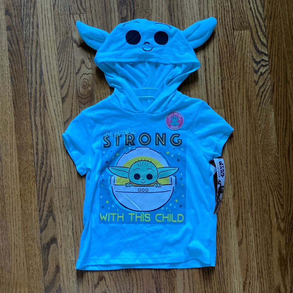 NWT star wars mandalorian baby yoda top size 4